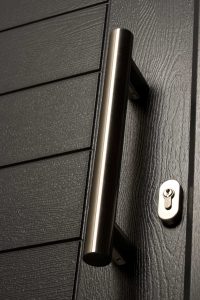 Black Modern Composite Doors Chichester